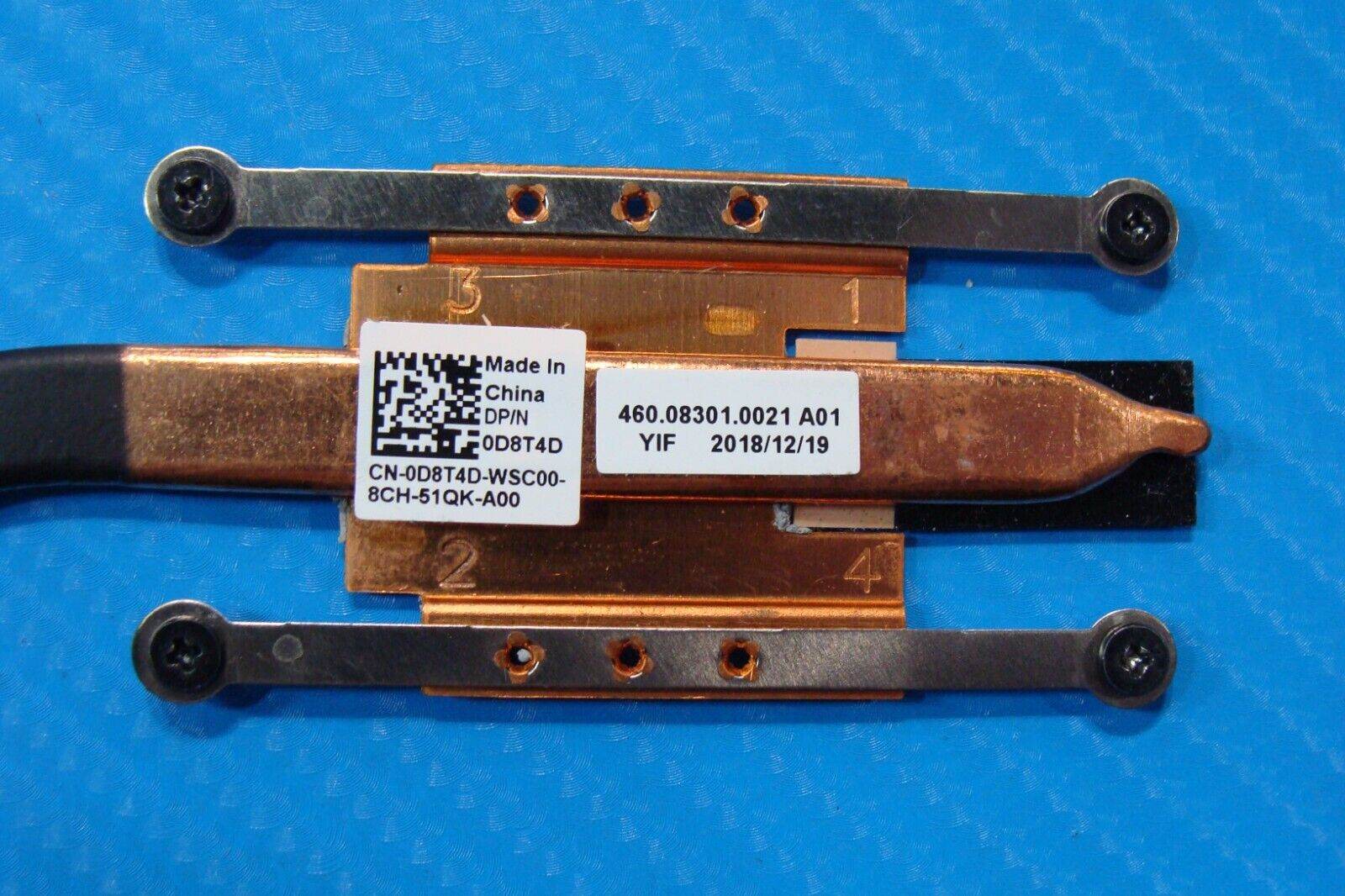Dell Inspiron 15.6” 15 5579 2n1 OEM CPU Cooling Heatsink D8T4D 460.08301.0021 - Tested Computer Laptop Parts