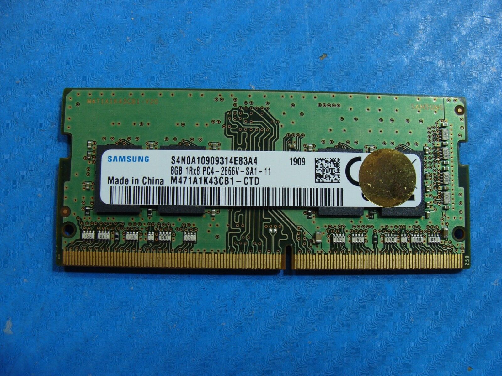 HP 15t-da100 Samsung 8GB 1Rx8 PC4-2666V Memory RAM SO-DIMM M471A1K43CB1-CTD