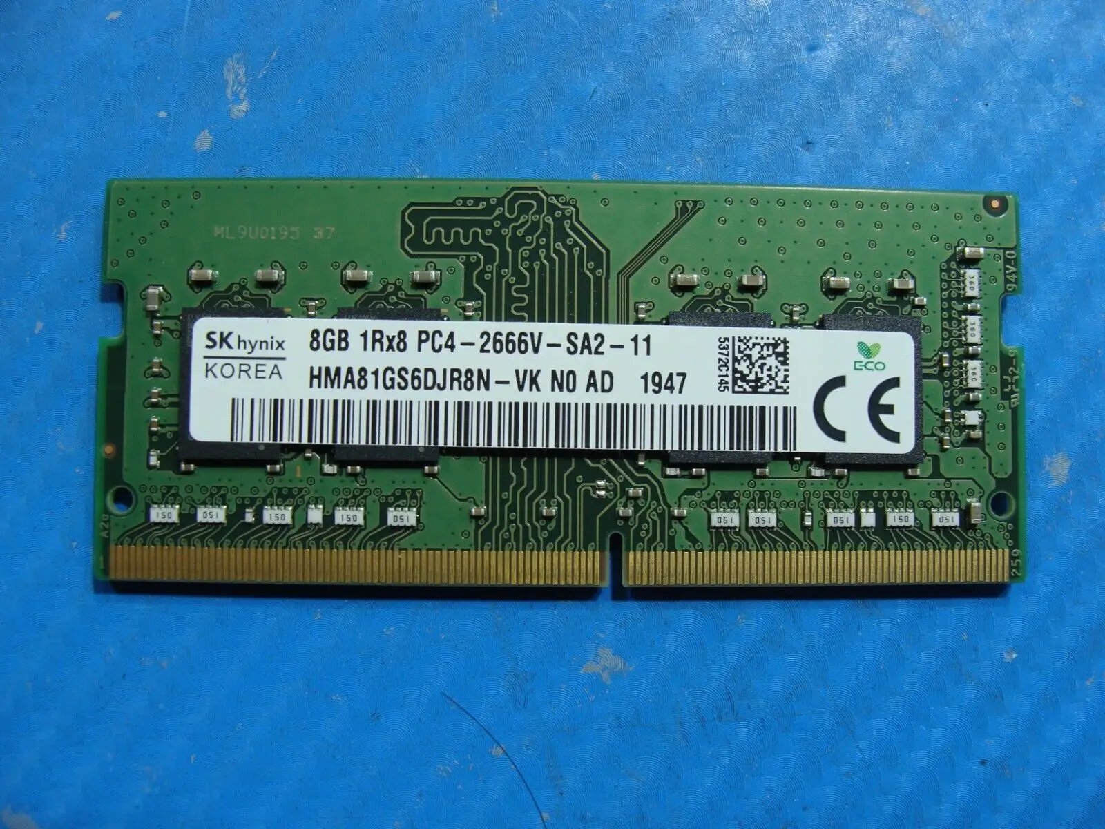 Dell 15 3593 SK Hynix 8GB 1Rx8 PC4-2666V Memory RAM SO-DIMM HMA81GS6DJR8N-VK