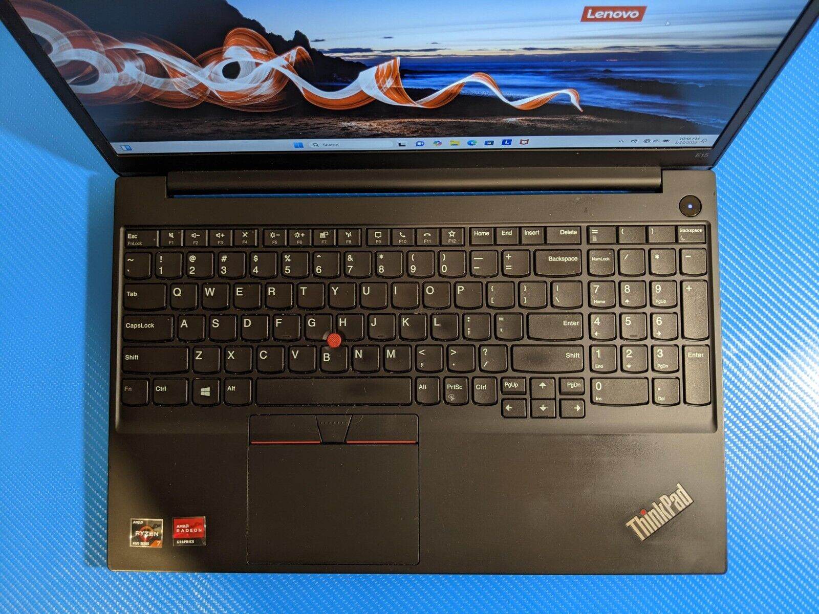 Lenovo ThinkPad E15 Gen2 Laptop 15.6'' FHD AMD Ryzen 7 4700U 2Ghz 16GB 512GB SSD - Tested Computer Laptop Parts