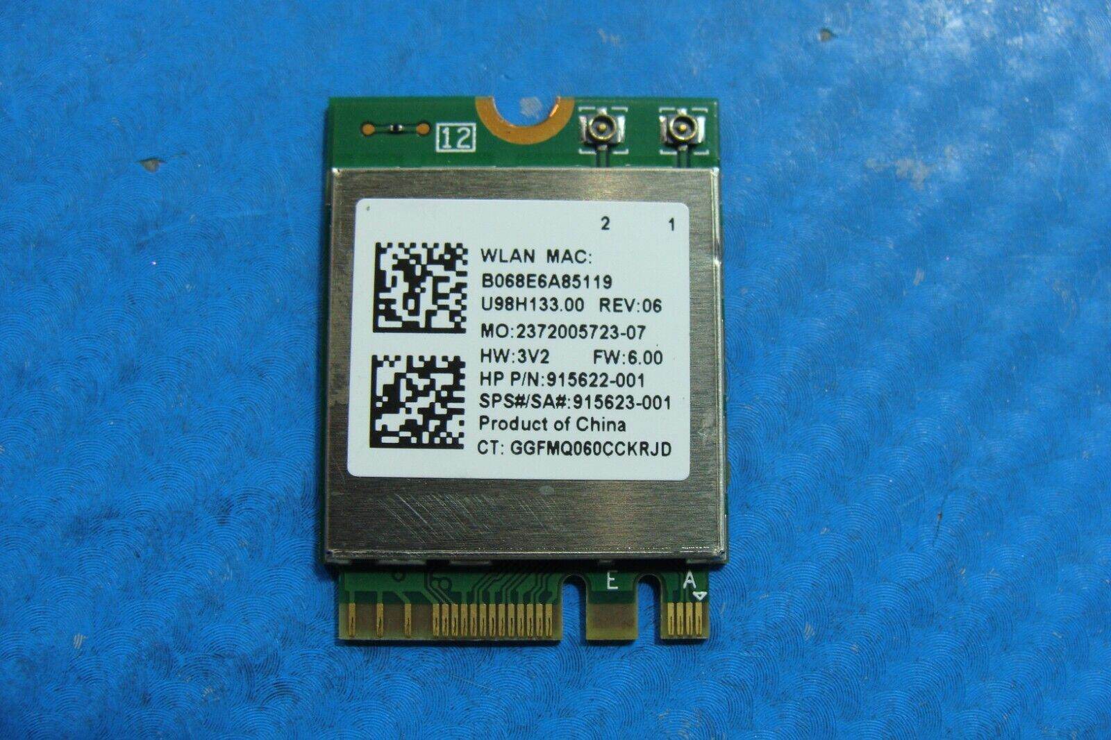 HP AIO 24-f1047c Genuine WiFi Wireless Card RTL8822BE 915622-001 915623-001 - Tested Computer Laptop Parts