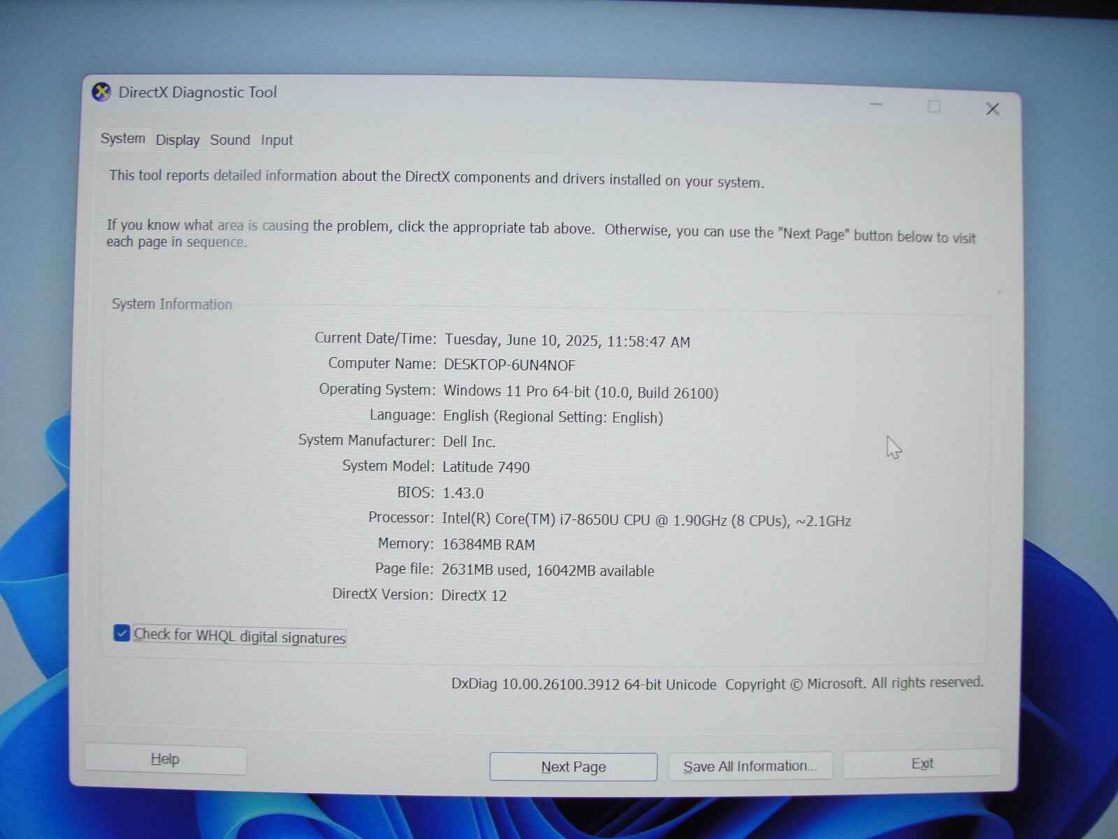 Dell Latitude 7490 14”FHD Intel Core i7-8650U 1.9GHz 16GB 512GB SSD +Charger - Tested Computer Laptop Parts