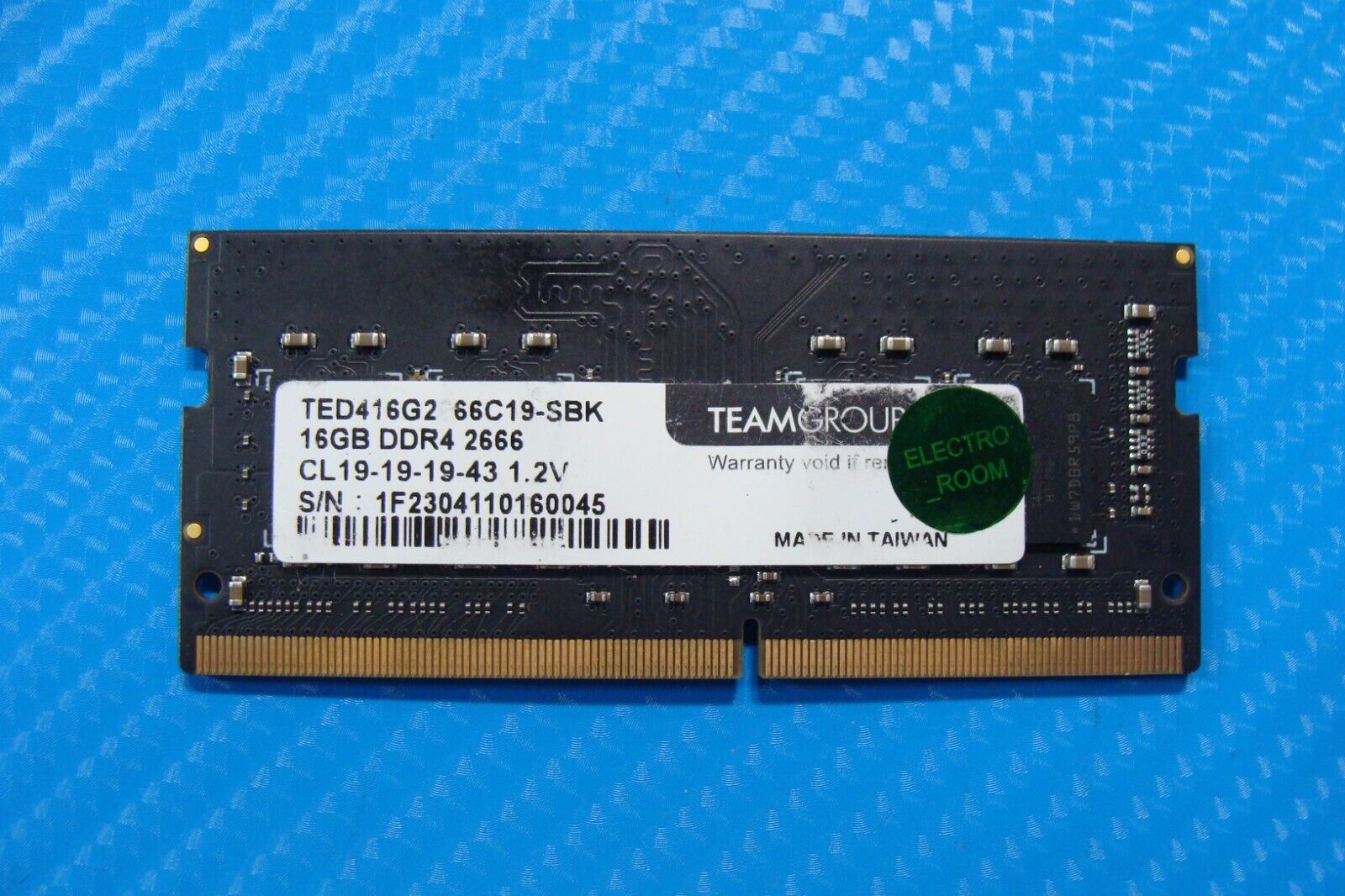 Lenovo T495 Team Group 16GB DDR4 2666 Memory RAM TED416G2666C19-SBK