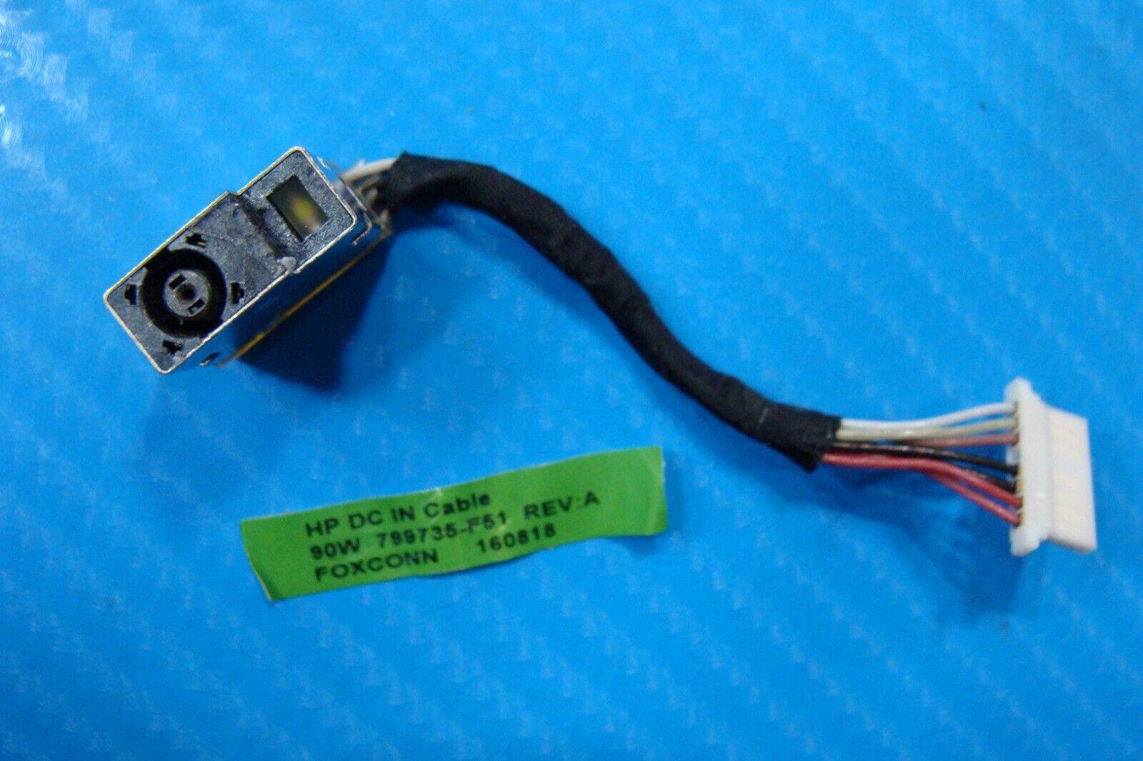 HP Pavilion 15.6” 15t-au100 Genuine Laptop DC IN Power Jack w/Cable 799735-F51 - Tested Computer Laptop Parts