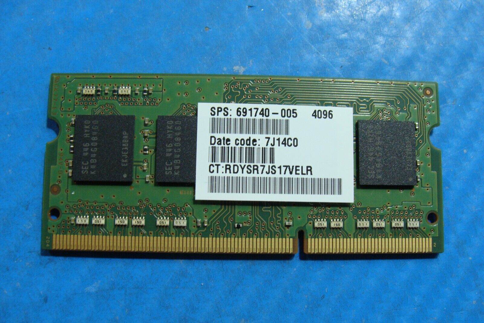 HP 11-n010dx Samsung 4GB 1Rx8 PC3L-12800S Memory RAM M471B5173QH0-YK0 - Tested Computer Laptop Parts