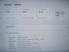 Dell Latitude 7490 14”FHD Intel Core i7-8650U 1.9GHz 16GB 512GB SSD +Charger - Tested Computer Laptop Parts