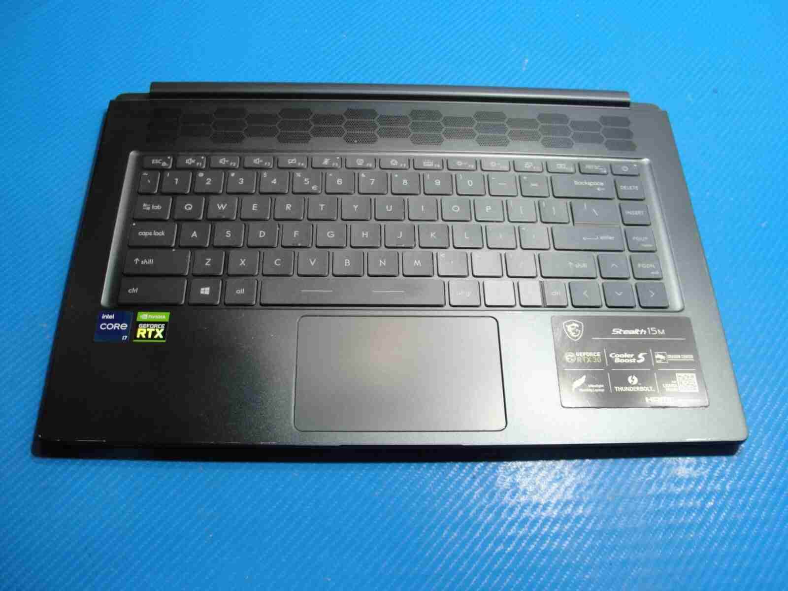 MSI Stealth 15.6” 15M A11UEKV Palmrest w/BL Keyboard TouchPad 307-562C424-Y31 - Tested Computer Laptop Parts