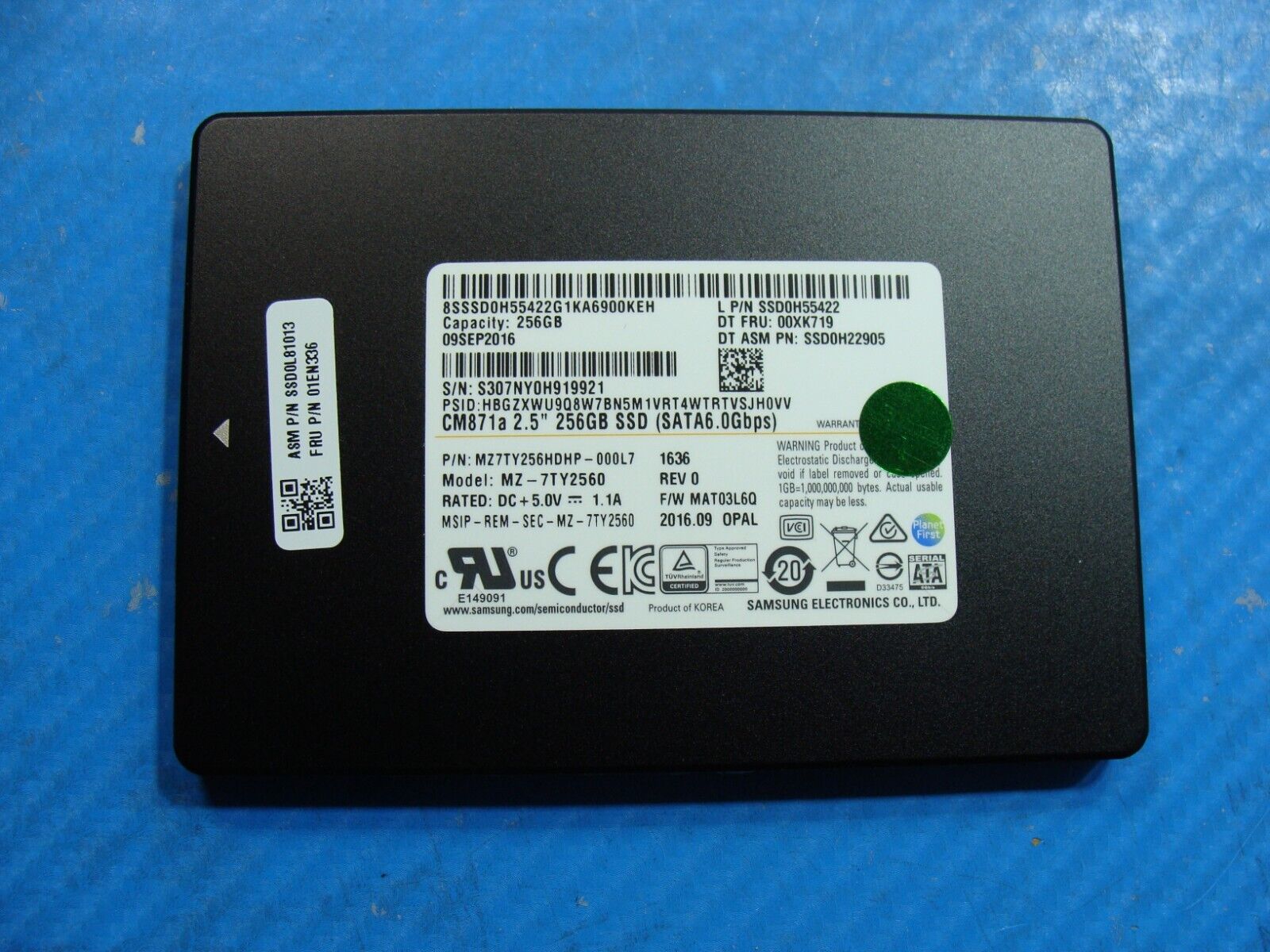 Lenovo T470 Samsung 256GB SATA 2.5