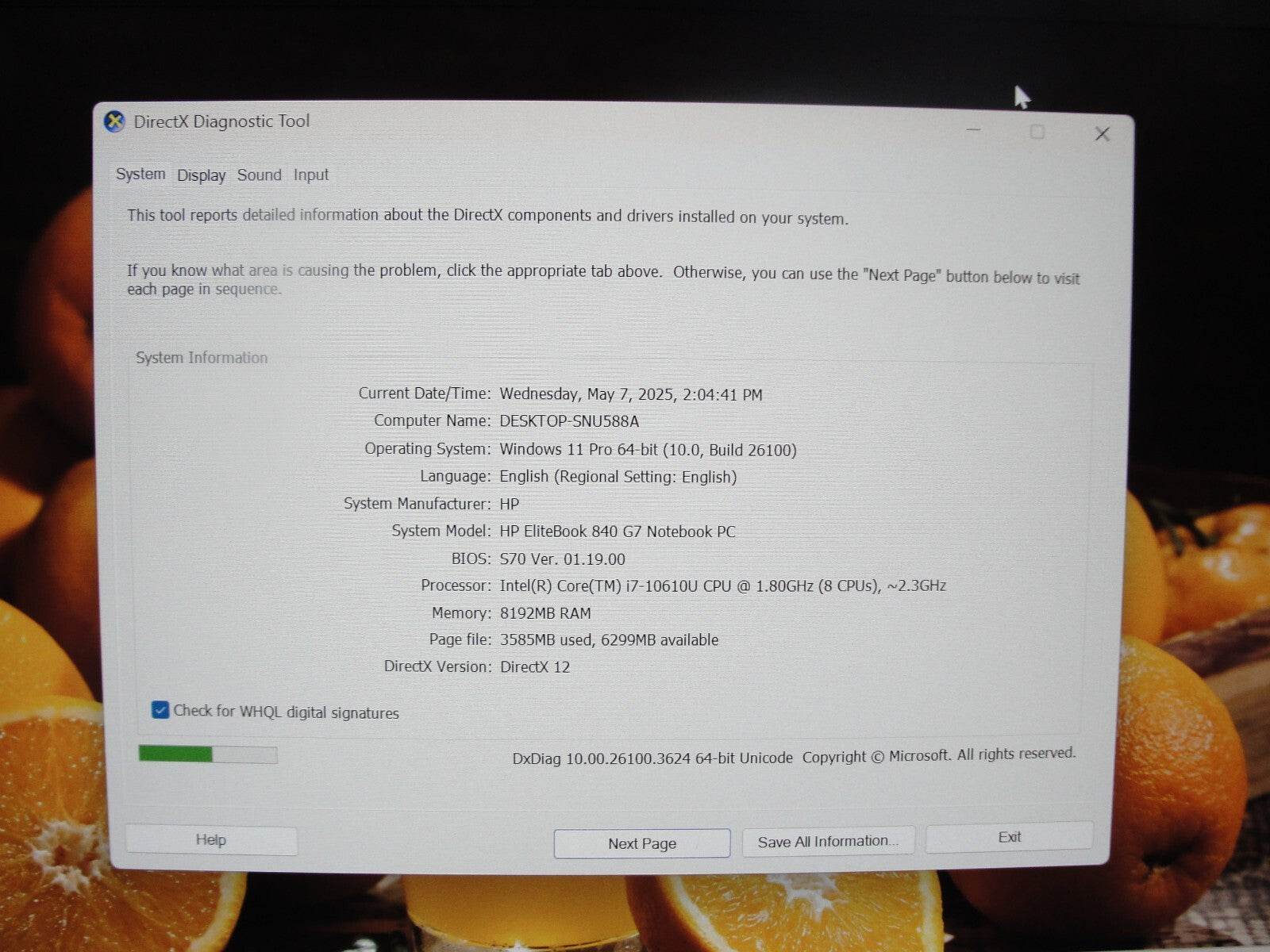 HP EliteBook 840 G7 14” FHD Intel Core i7-10610U 1.8GHz 8GB 256GB SSD + Charger - Tested Computer Laptop Parts
