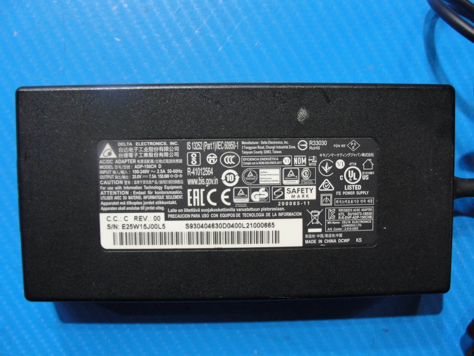 DELTA ELECTRONIX power adapter Model: ADP-150CH D -150W - Tested Computer Laptop Parts