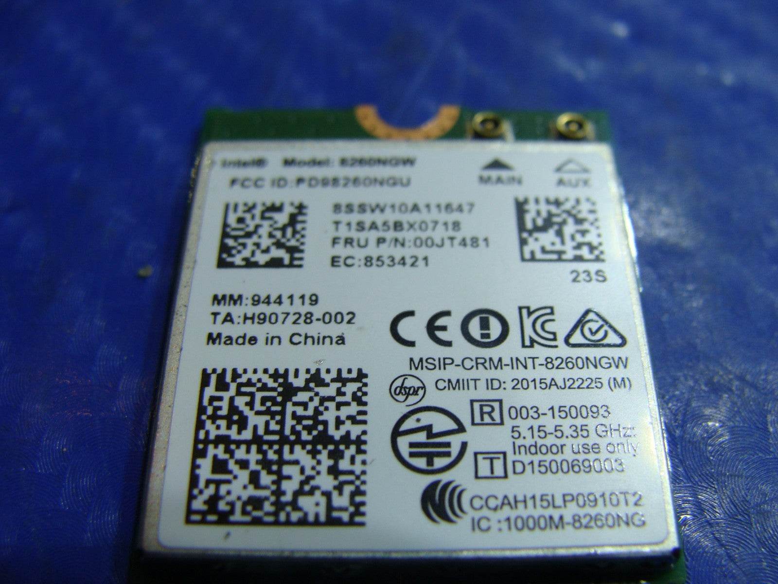 Lenovo Edge 15.6” 2-1580 Original WiFi Wireless Card 8260NGW 00JT481 GLP* - Tested Computer Laptop Parts