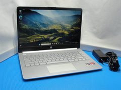HP 14-FQ1025NR 14”FHD AMD Ryzen 5-5500U 2.1GHz 8GB 256GB SSD + Charger - Tested Computer Laptop Parts
