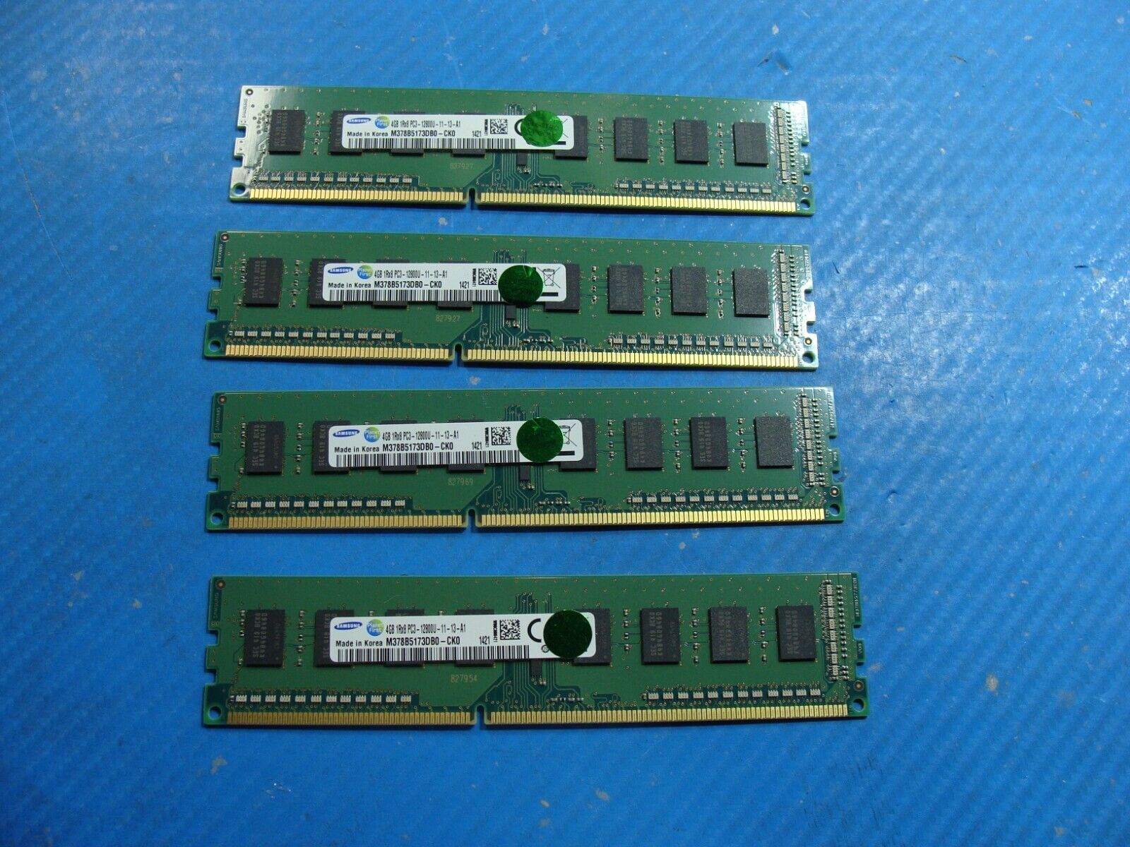 Dell 8700 Samsung 16GB (4x4GB) 1Rx8 PC3-12800U Memory RAM UDIMM M378B5173DB0-CK0