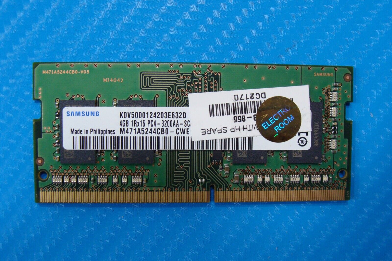 HP 15-dy2125od Samsung 4GB 1Rx16 PC4-3200AA Memory RAM SO-DIMM M471A5244CB0-CWE