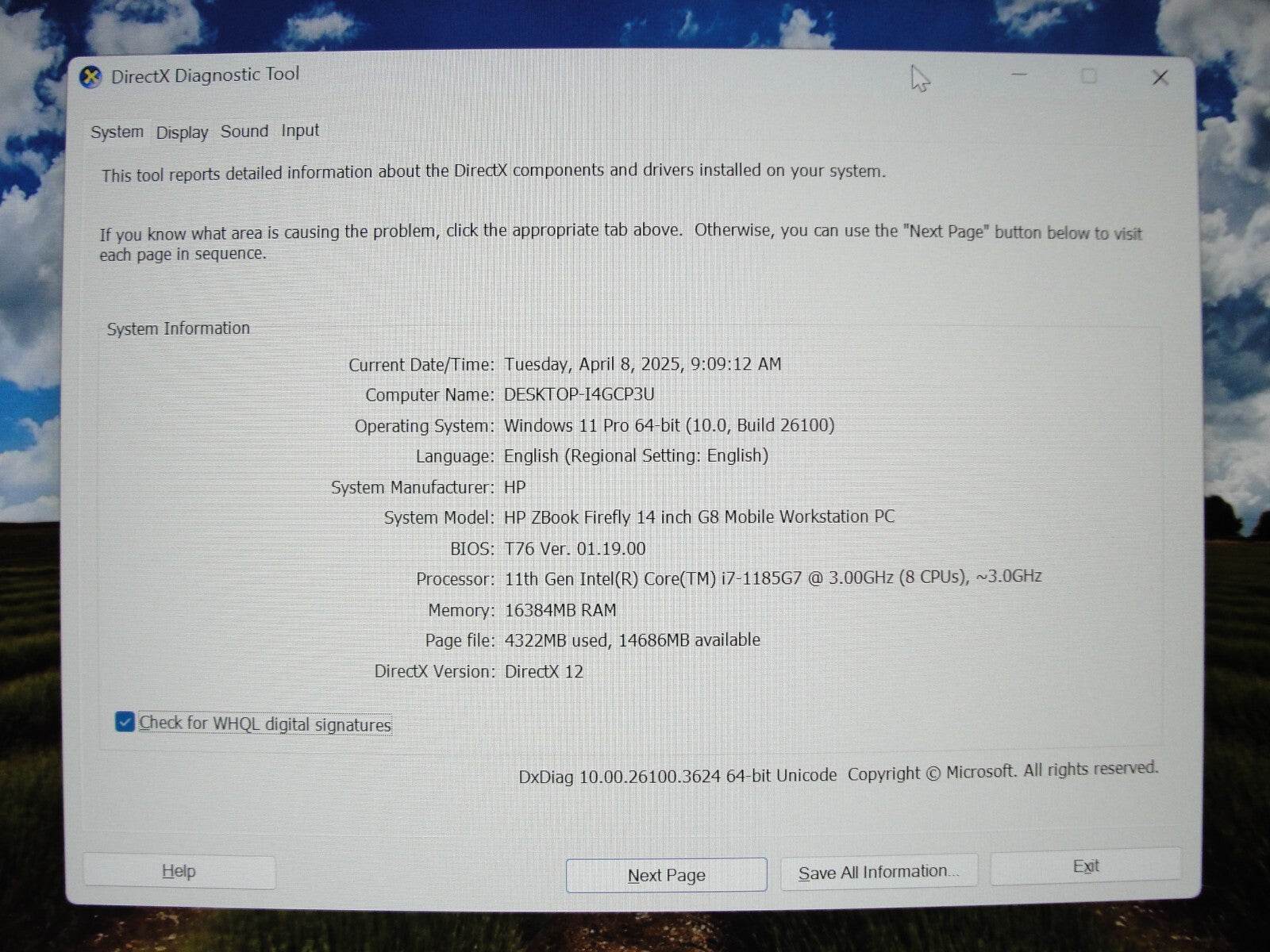 HP ZBook Firefly G8 14”FHD Core i7-1185G7 3GHz 16GB SSD Reset 512GB +Charer - Tested Computer Laptop Parts