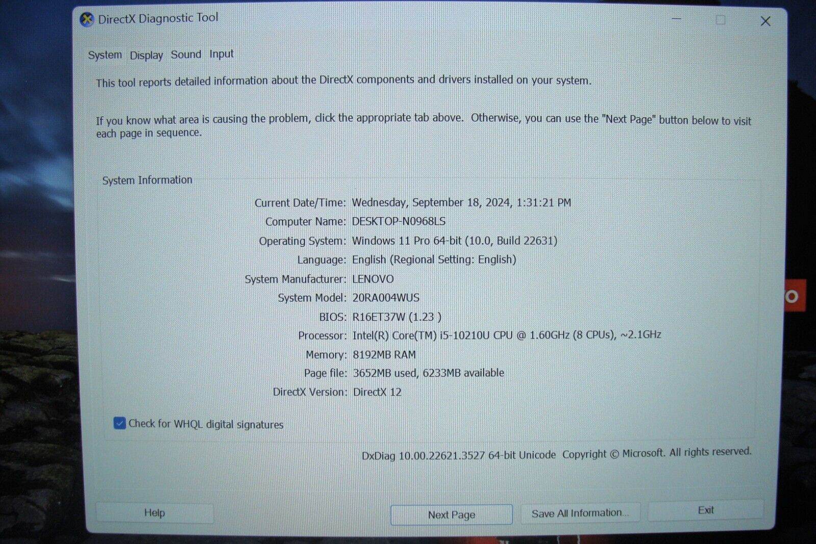 Lenovo ThinkPad E14 Gen1,FHD Core i5-10210U, 1.6GHz 8GB,HDD1Tb+Original Charger - Tested Computer Laptop Parts