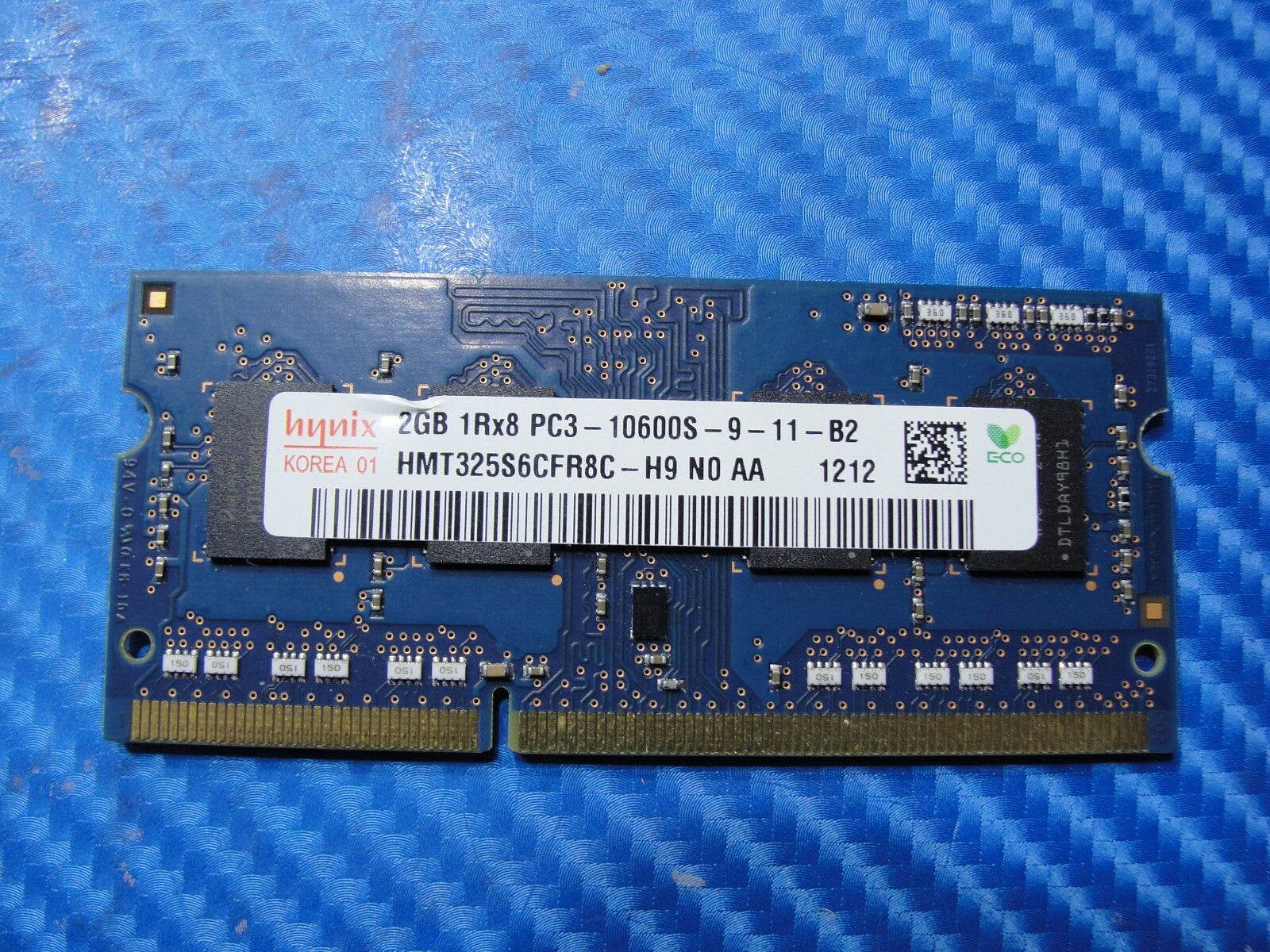 MacBook Pro A1278 Hynix 2GB 1Rx8 PC3-10600S SO-DIMM Memory RAM HMT325S6CFR8C-H9 - Tested Computer Laptop Parts