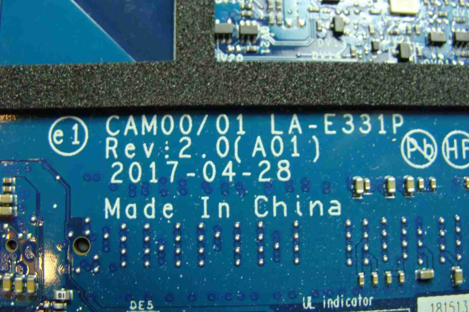 Dell Precision 15.6 5520 Intel i7-7700HQ 2.8GHz M1200 Motherboard LA-E331P 3YC22 - Tested Computer Laptop Parts