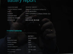 Microsoft Surface Go 1824 10”HD+ Intel Pentium 4415Y 1.6GHz 4GB SSD Reset 128GB - Tested Computer Laptop Parts