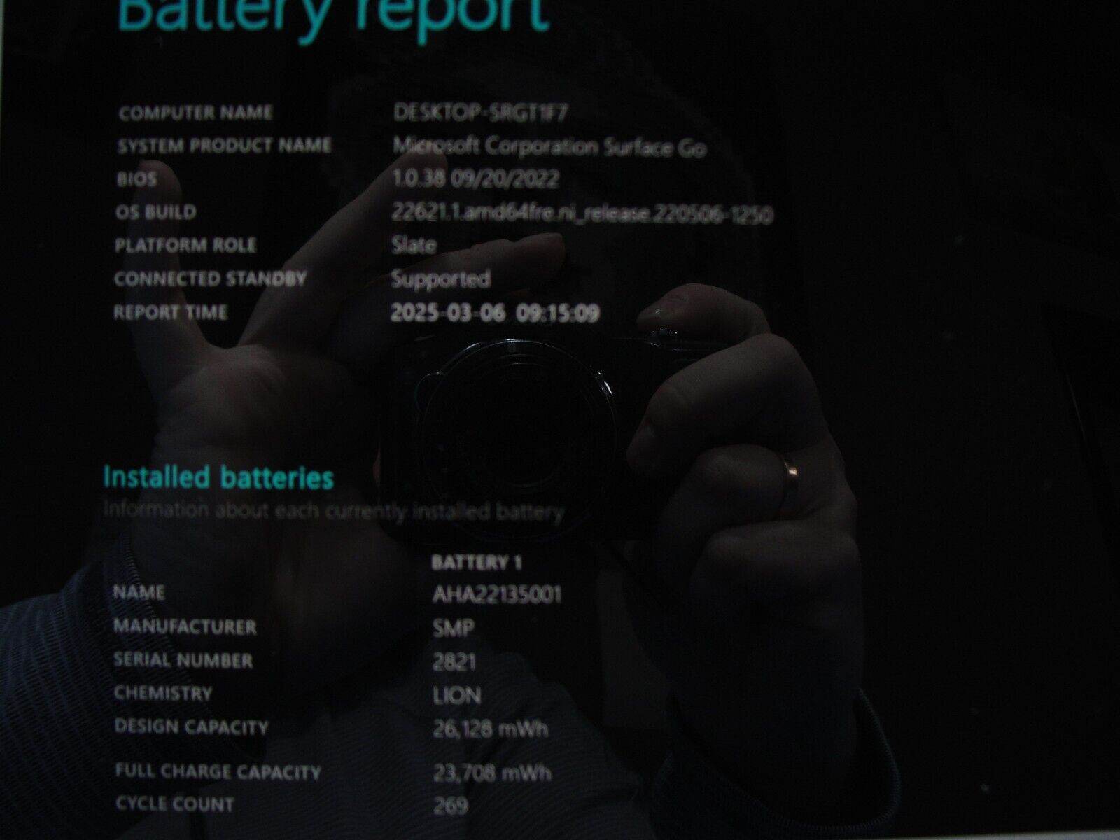 Microsoft Surface Go 1824 10”HD+ Intel Pentium 4415Y 1.6GHz 4GB SSD Reset 128GB - Tested Computer Laptop Parts