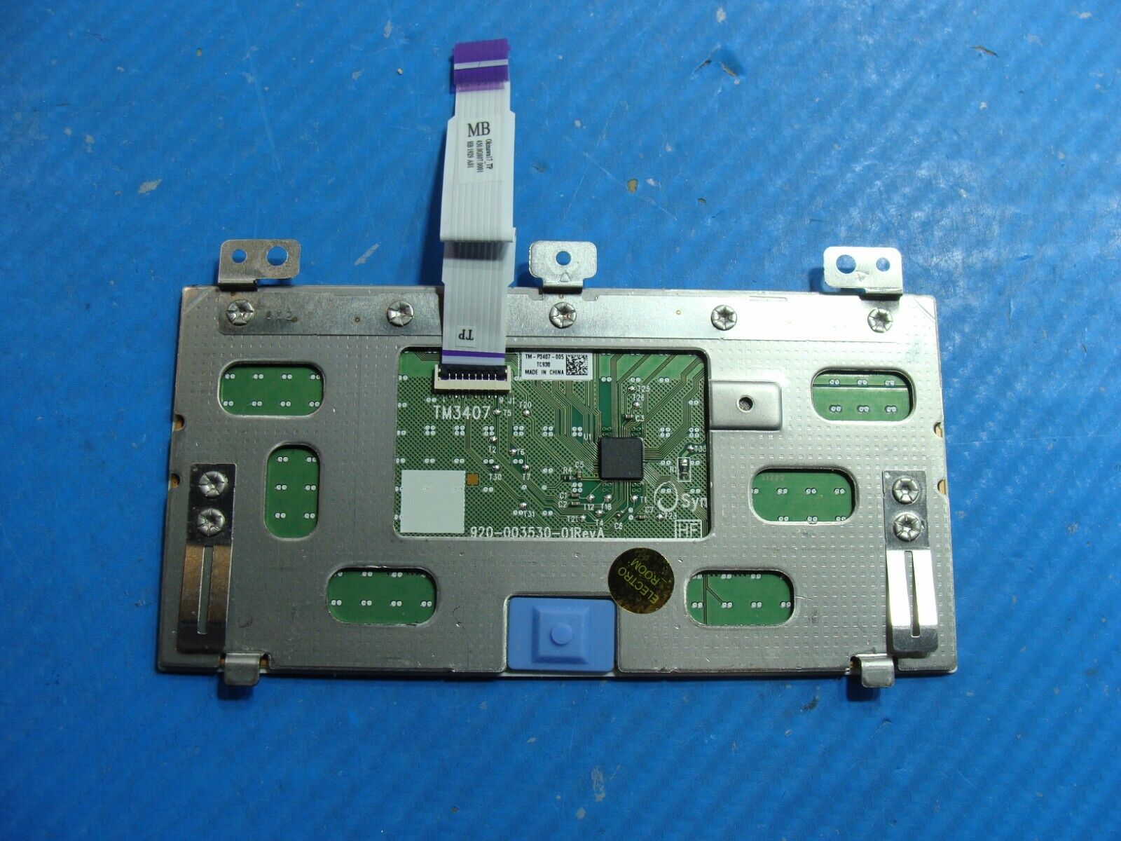 HP Envy 17.3” 17t-ce100 OEM Laptop TouchPad Board w/Cable Silver TM-P3407-005