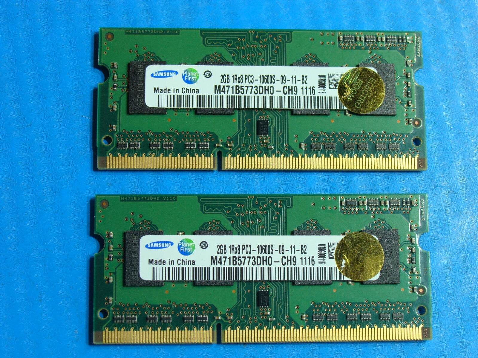 MacBook Pro A1278 Samsung 4GB 2x2GB Memory RAM PC3-10600S M471B5773DH0-CH9 - Tested Computer Laptop Parts