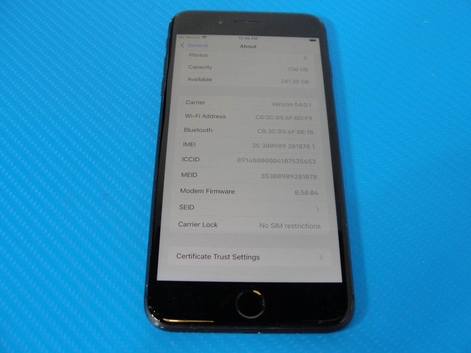 Apple iPhone 8 Plus - 256 GB - Space Gray (Unlocked) - /READ - Tested Computer Laptop Parts