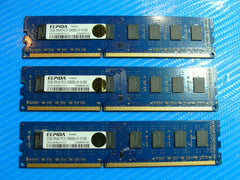 Dell Alienware Aurora Elpida 2GB x3 Memory RAM DIMM PC3-10600U EBJ21UE8BDF0-DJ-F - Tested Computer Laptop Parts