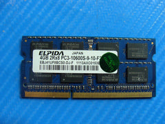 Lenovo Yoga 15 ELPIDA 4GB 2RX8 PC3-10600S SODIMM Memory Ram EBJ41UF8BCS0-DJ-F - Tested Computer Laptop Parts