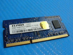 MacBook Pro A1278 Elpida 2GB PC3-12800S SODIMM Memory RAM EBJ20UF8BDU0-GN-F - Tested Computer Laptop Parts