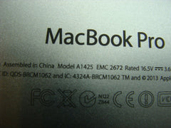 MacBook Pro 13" A1425 2013 ME662LL/A Bottom Case Housing Silver 923-0229 Grade A - Laptop Parts - Buy Authentic Computer Parts - Top Seller Ebay