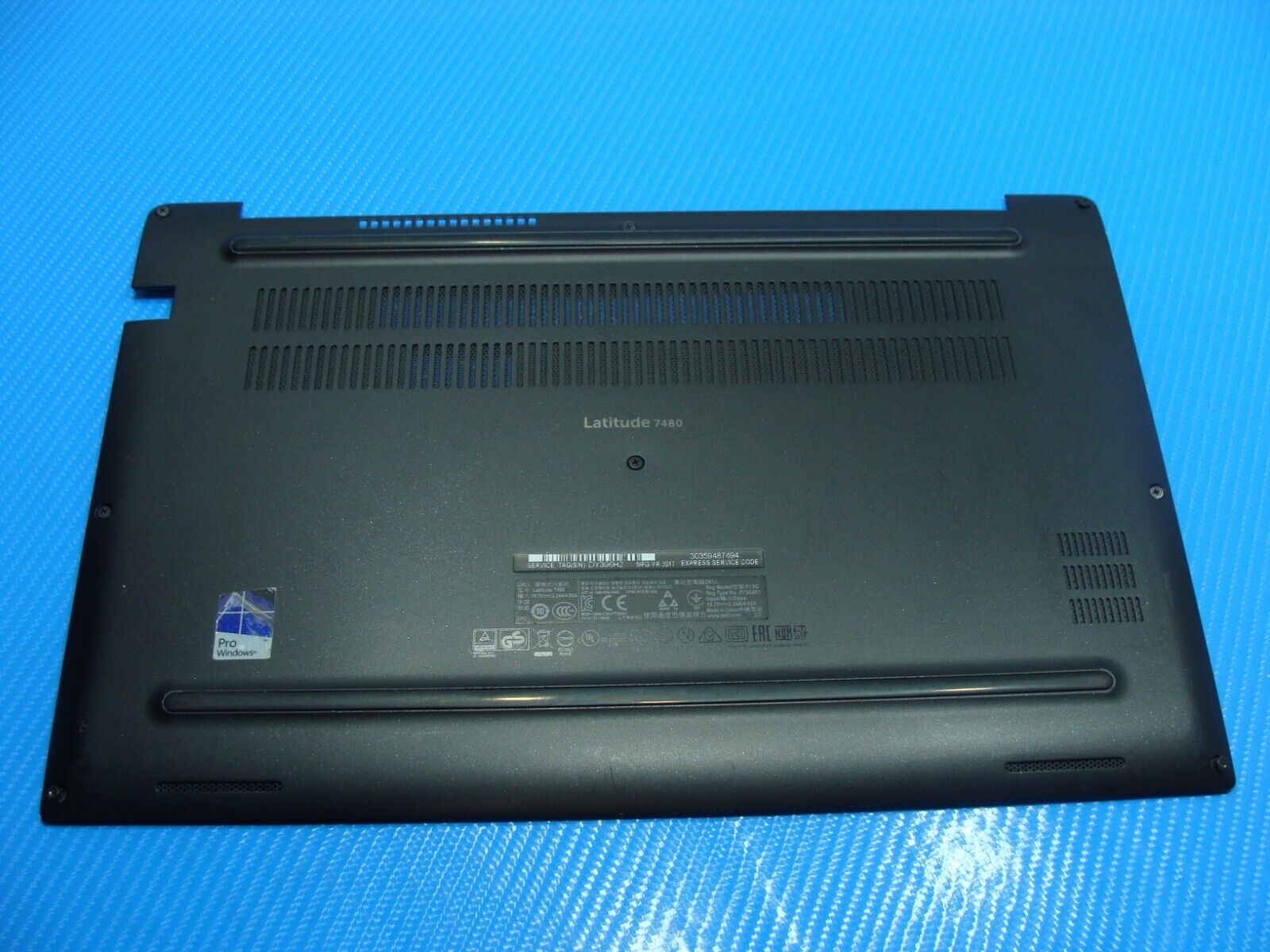 Dell Latitude 7480 14" Bottom Case Base Cover Black JW2CD AM1S1000702