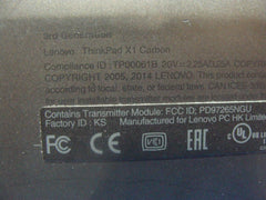 Lenovo ThinkPad X1 Carbon 3rd Gen 14" Bottom Case Base Cover 00HN987
