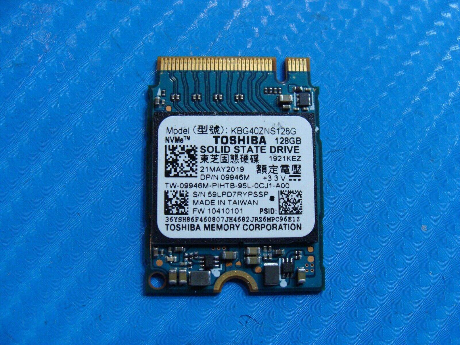Dell Latitude 5401 Toshiba 128Gb NVMe SSD KBG40ZNS128G 9946M - Tested Computer Laptop Parts