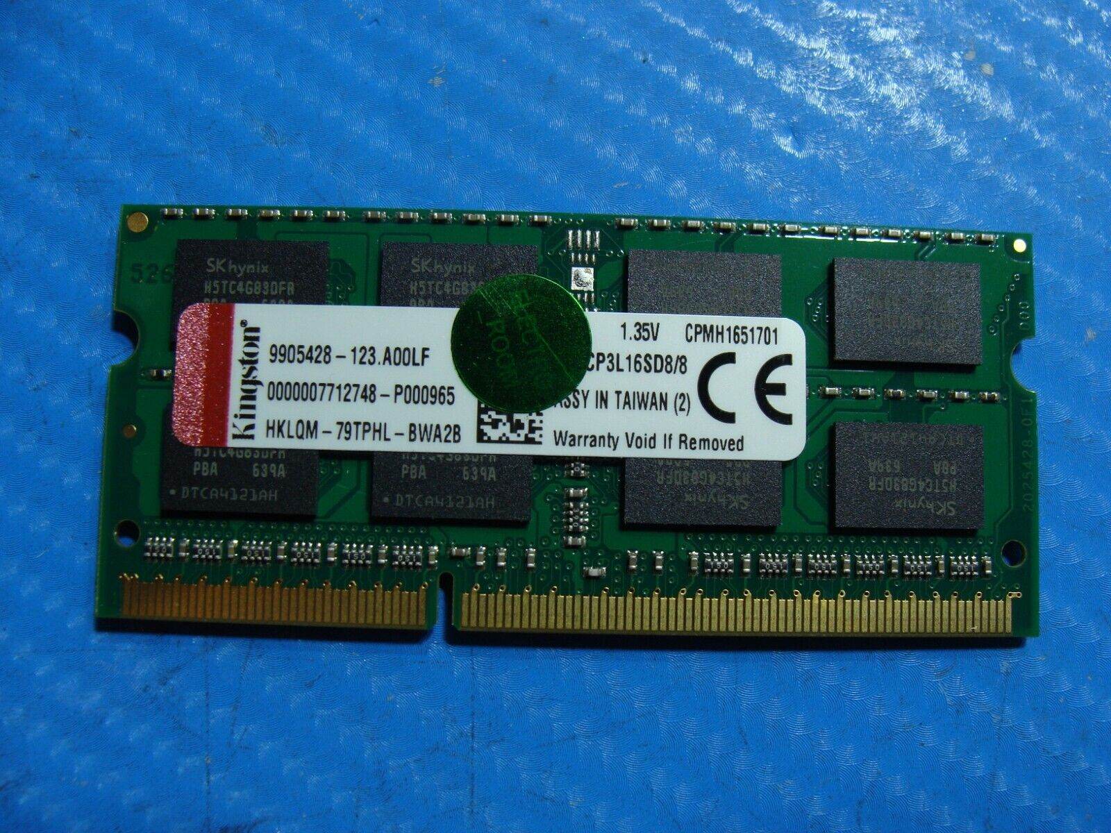 Lenovo T460 Kingston 8GB Memory RAM SO-DIMM 9905428-123.A00LF KCP3L16SD8/8 - Tested Computer Laptop Parts