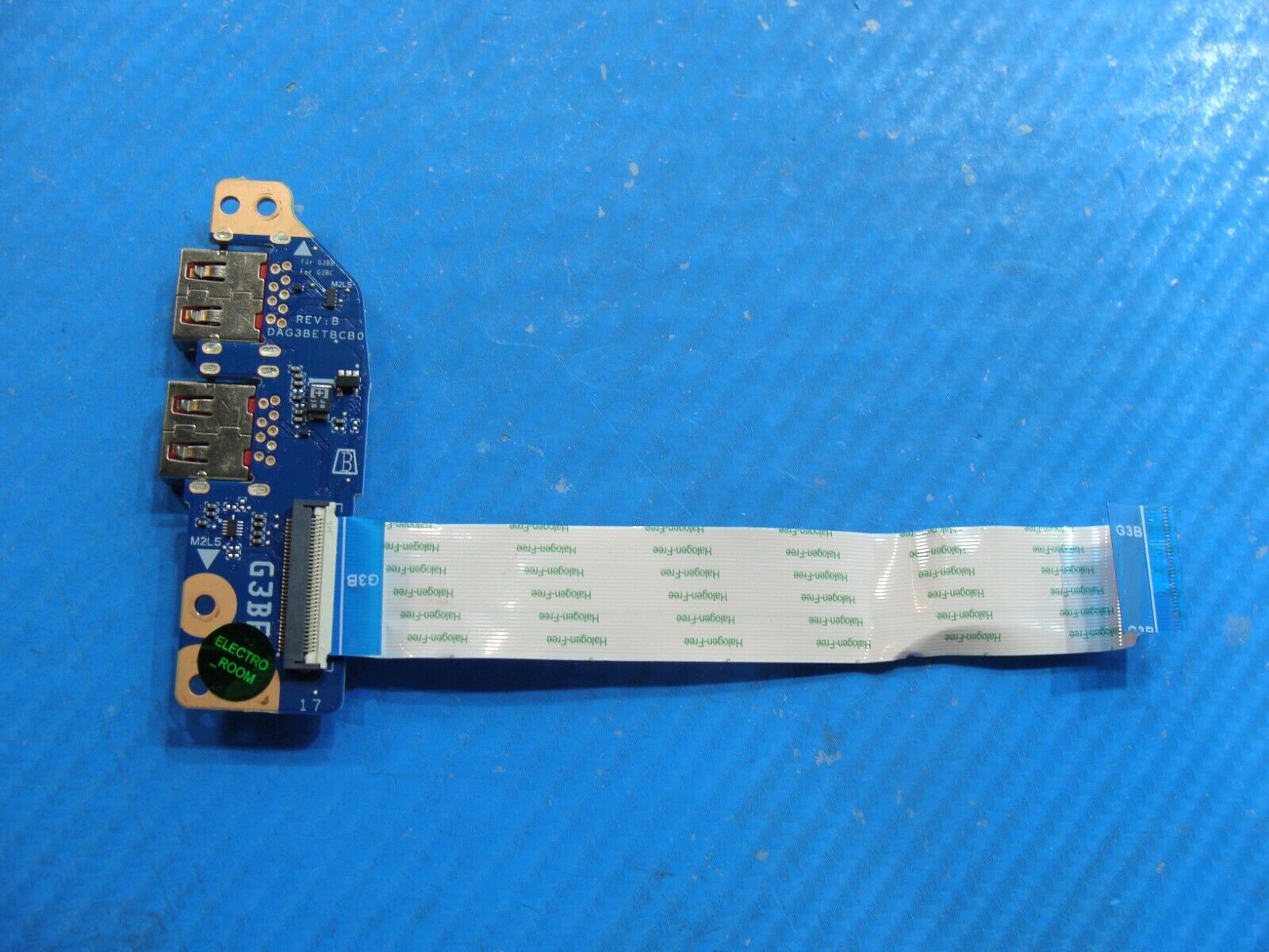 HP Omen 17-an120nr 17.3 USB Port Board w/Cable DAG3BETBCB0