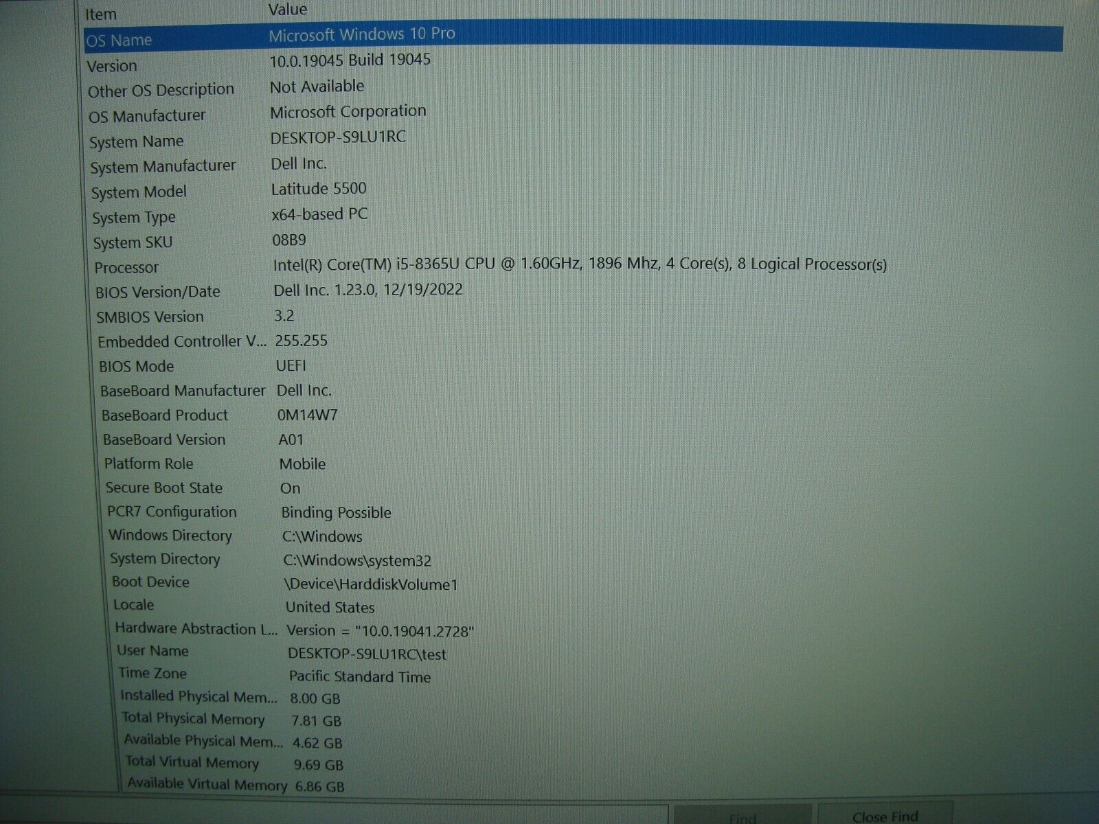 Dell Latitude 5500 Laptop 15FHD Intel i5-8365U 1.6GHz 16GB 512GB SSD +Charger