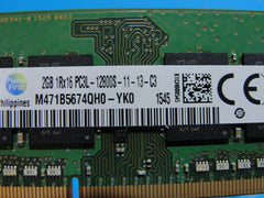 Dell 15 3558 Samsung 2GB 1Rx16 PC3L-12800S SO-DIMM RAM Memory M471B5674QH0-YK0 - Tested Computer Laptop Parts