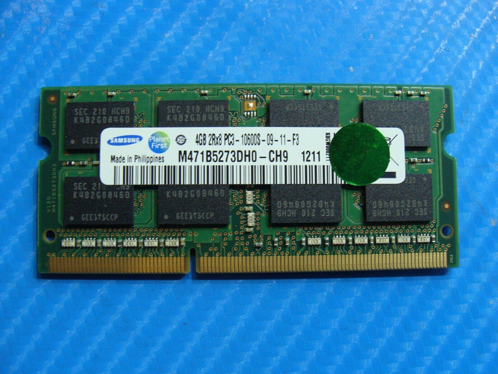 Asus U56E-BAL7 Samsung 4GB 2Rx8 PC3-10600S Memory RAM SO-DIMM M471B5273DH0-CH9 - Tested Computer Laptop Parts