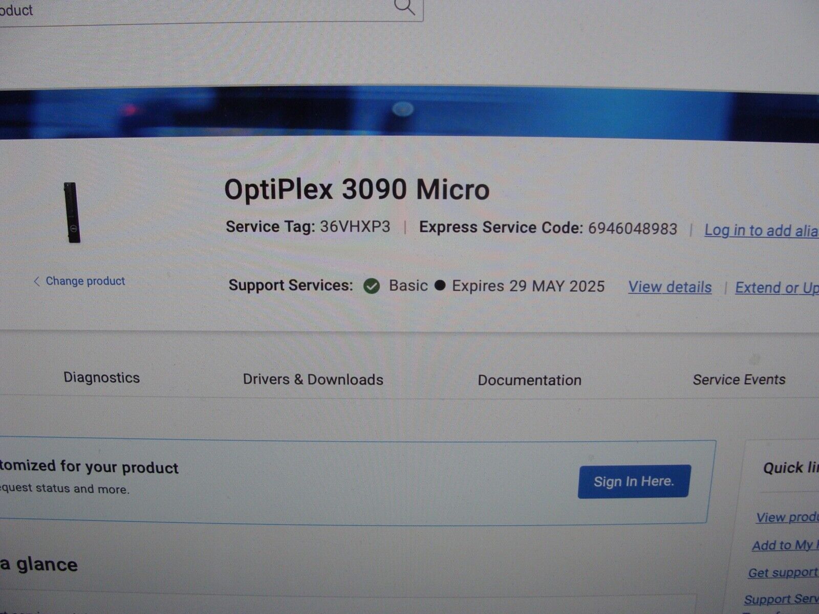 Warranty Deal Dell Optiplex 3090 MFF Intel i5-10th Gen 2.30Ghz 8GB Ram 256GB SSD