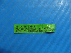 HP 14-cf1013ds 14" DC IN Power Jack w/Cable 799735-Y51