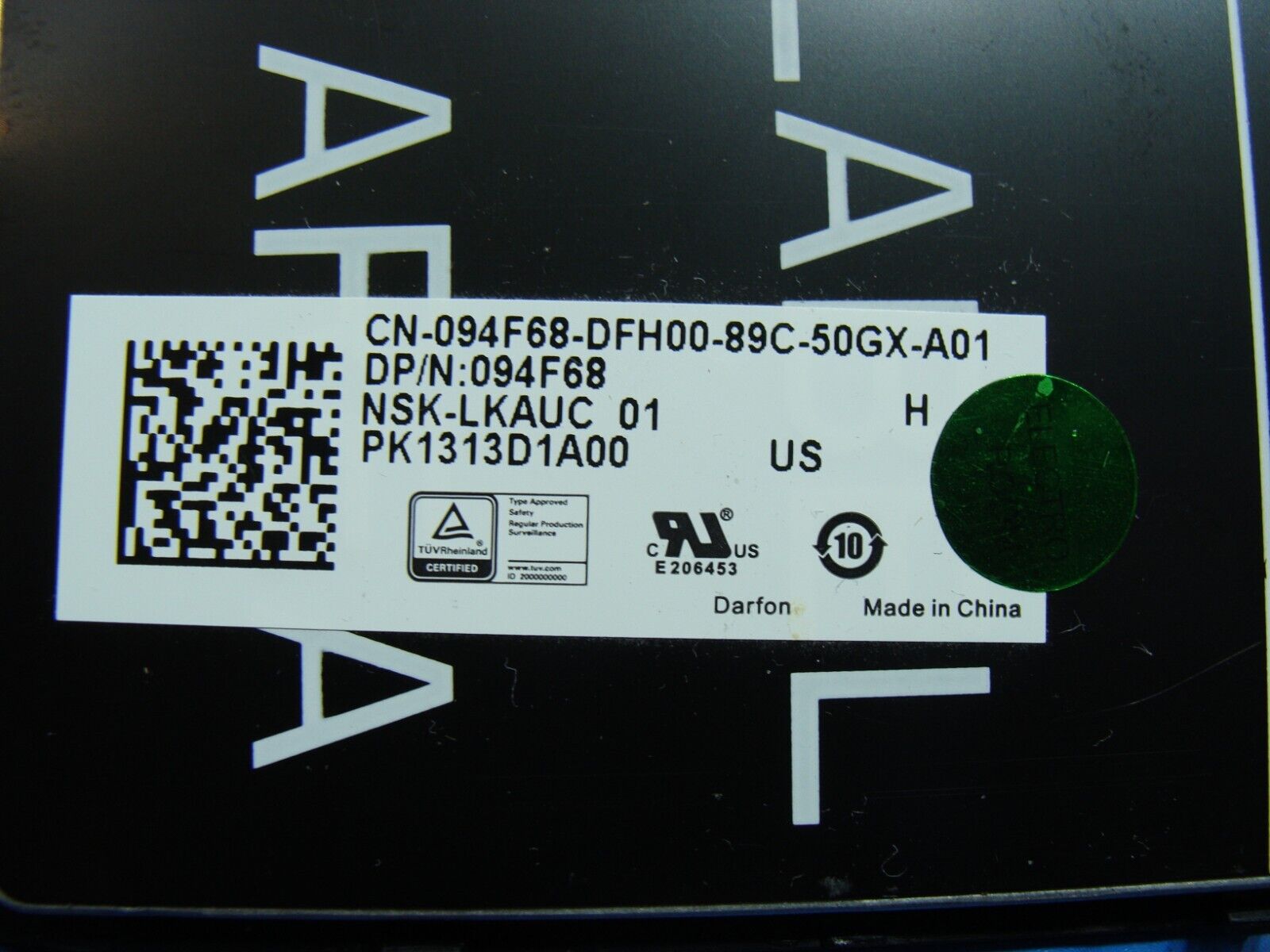 Dell Latitude 5490 14 Genuine US Keyboard Back 94F68 PK1313D1A00 NSK-LKAUC