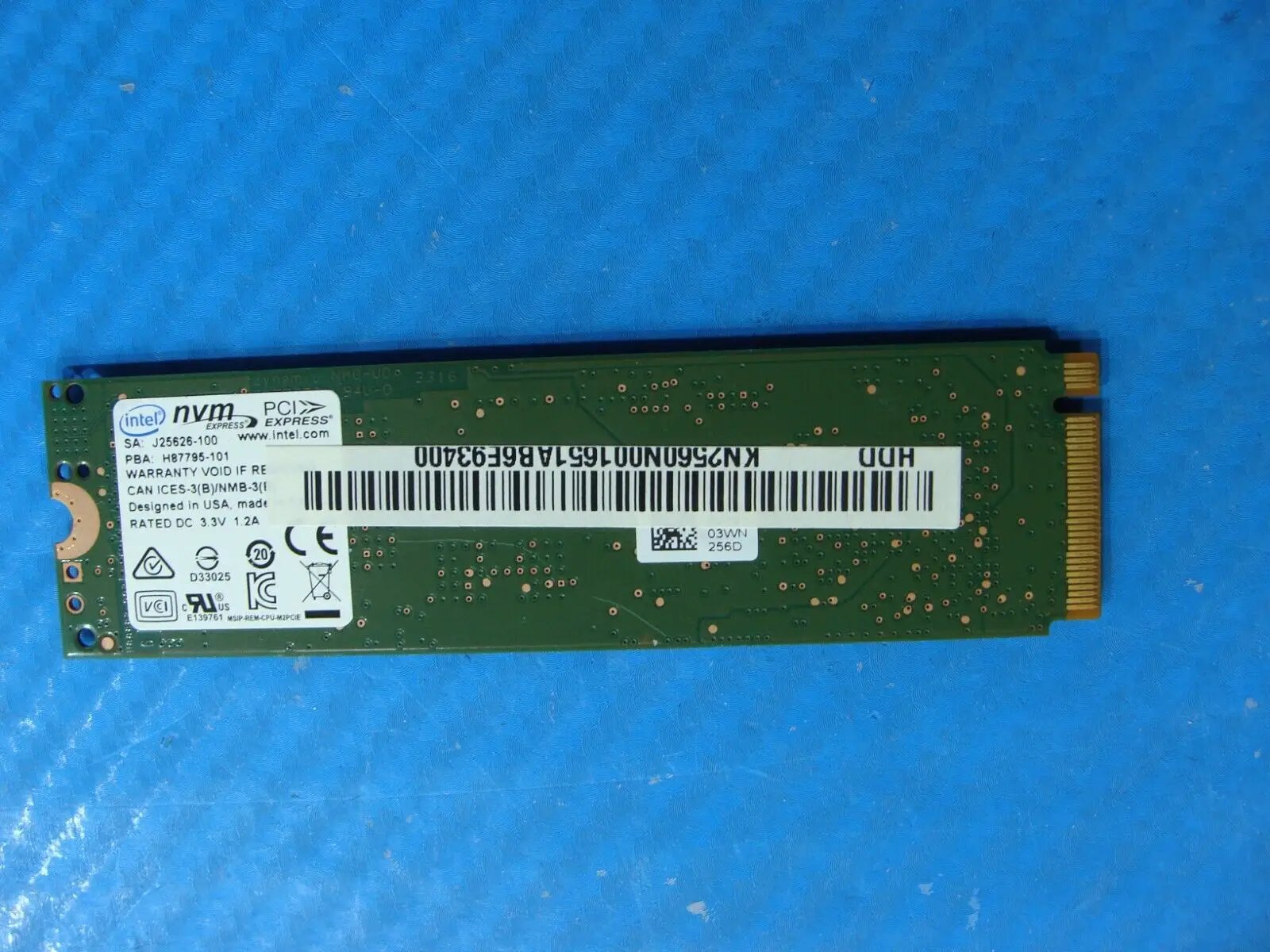 Acer VX5-591G-7061 Intel 256GB NVMe M.2 SSD Solid State Drive SSDPEKKW256G7