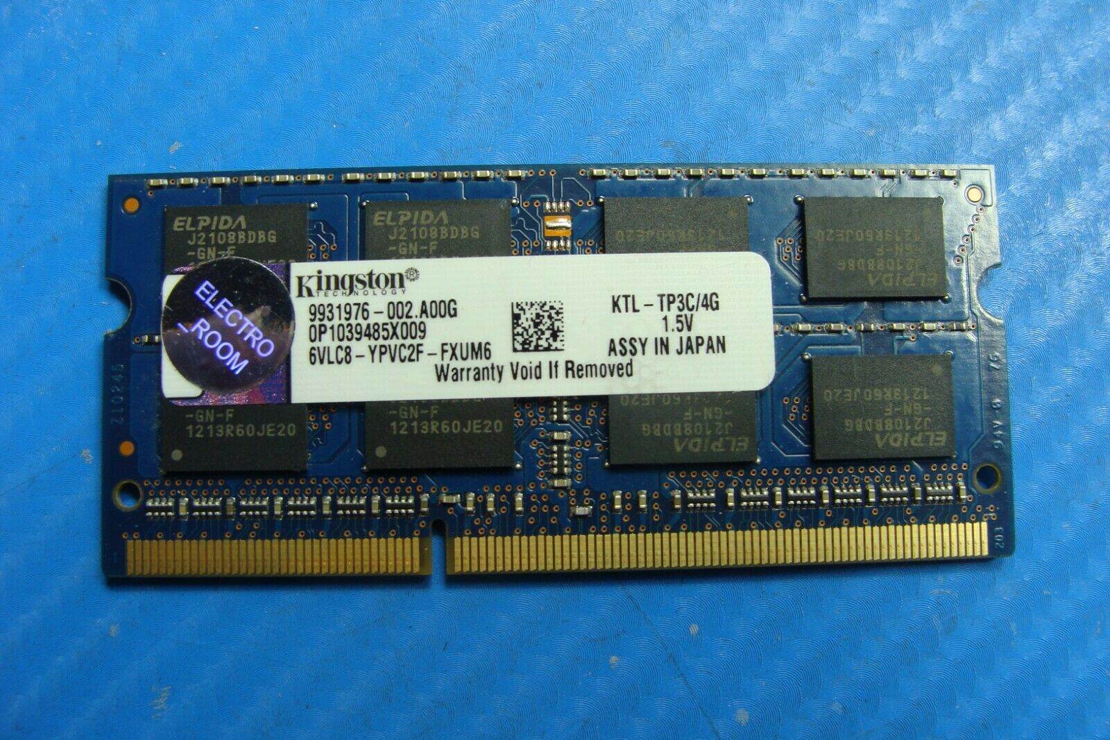 Lenovo T430s Kingston 4Gb Memory Ram SO-DIMM ktl-tp3c/4g - Tested Computer Laptop Parts