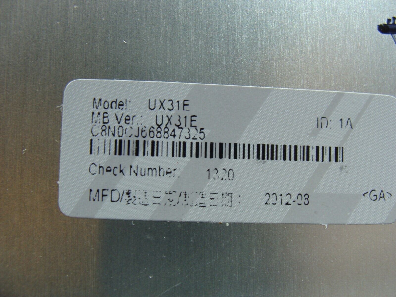 Asus UX31E 13.3 Bottom Case Base Cover 13GN8N1AM090-1