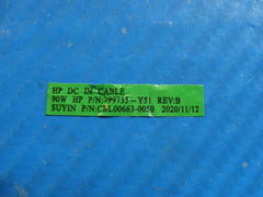 HP 14-dq0002dx 14 Genuine Laptop DC in Power Jack w/Cable 799735-Y51
