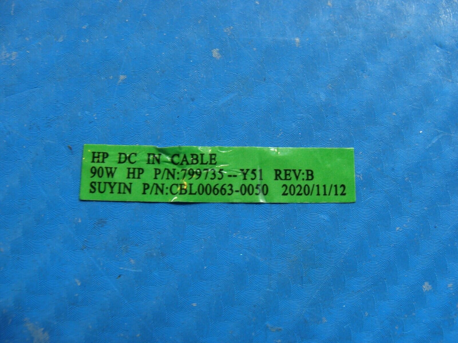 HP 14-dq0002dx 14 Genuine Laptop DC in Power Jack w/Cable 799735-Y51