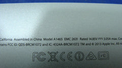 Macbook Air A1465 11" Mid 2013 MD711LL/A MD712LL/A OEM Bottom Case 923-0436 #3 Apple