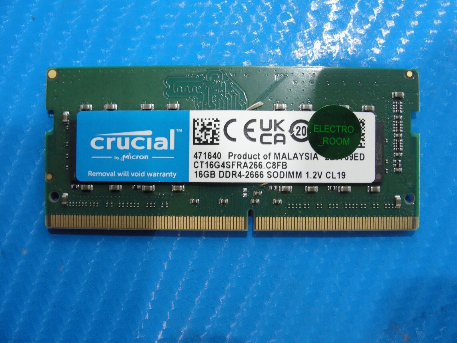 Dell E7470 So-Dimm Crucial 16GB Memory RAM DDR4-2666 CT16G4SFRA266.C8FB