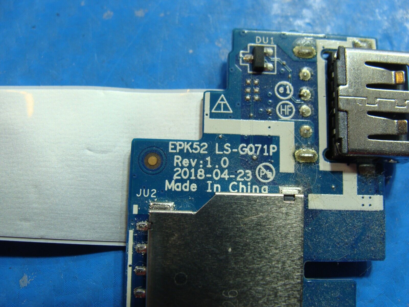HP 15-da000 15.6 USB Card Reader Board w/Cable LS-G071P